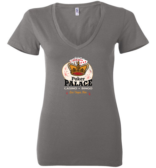 Poker Palace Casino & Bingo, Las Vegas, Bella Ladies V-Neck Tee