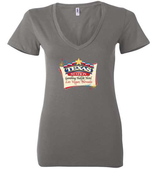 Texas Station Hotel and Casino, Las Vegas, Bella Ladies V-Neck Tee
