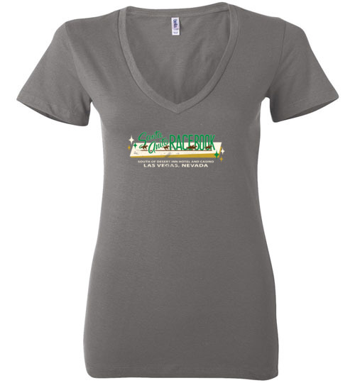 Santa Anita Race Book, Las Vegas, Bella Ladies V-Neck Tee