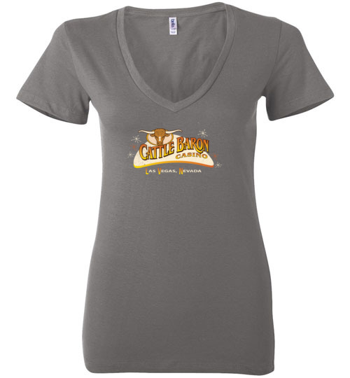 Cattle Baron Casino, Las Vegas, Bella Ladies V-Neck Tee