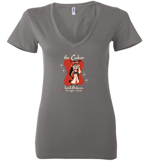The Casbar Lounge at Sahara, Las Vegas, Bella Ladies V-Neck Tee