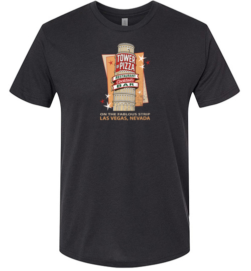 Tower of Pizza Restaurant, Las Vegas, Triblend Tee