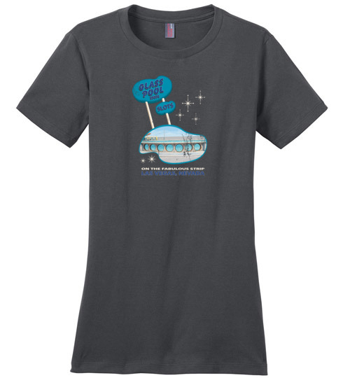 Glass Pool Inn, Las Vegas, Ladies Cotton Tee
