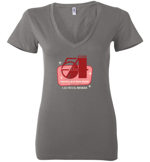 Studio 54 Nightclub, Las Vegas, Bella Ladies V-Neck Tee