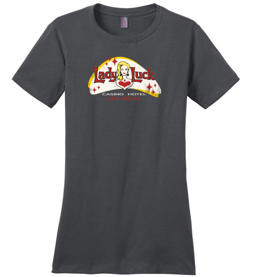 Lady Luck Hotel and Casino, Las Vegas, Version 2, Ladies Cotton Tee