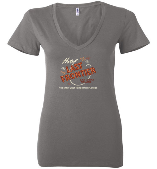 Hotel Last Frontier, Las Vegas, Bella Ladies V-Neck Tee