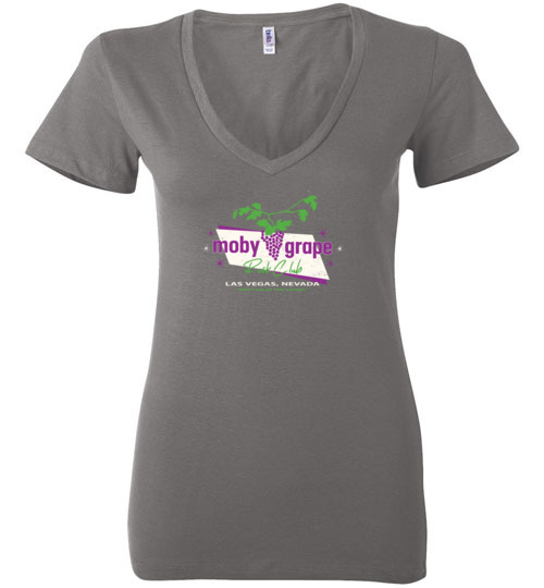 Moby Grape Rock Club, Las Vegas, Bella Ladies V-Neck Tee