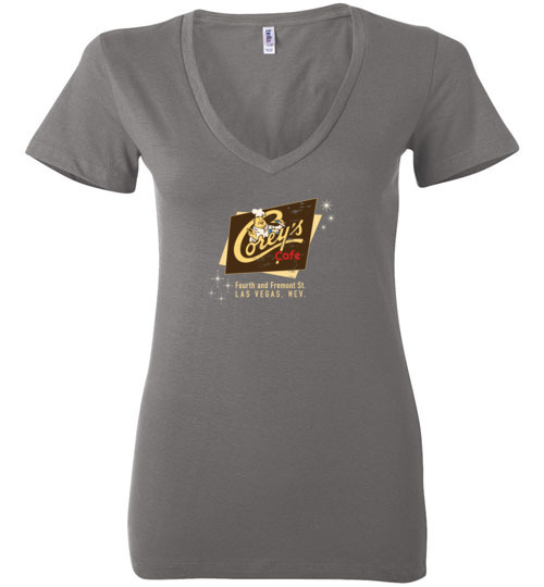 Corey's Cafe, Las Vegas, Bella Ladies V-Neck Tee
