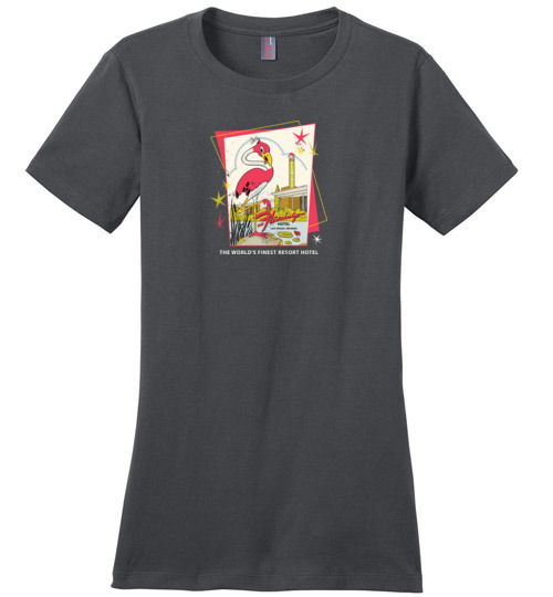 Flamingo Hotel and Casino, Las Vegas, Version 3, Ladies Cotton Tee