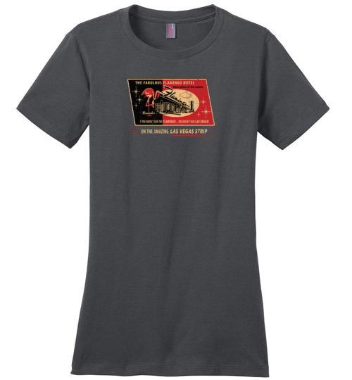 Flamingo Hotel and Casino, Las Vegas, Version 4, Ladies Cotton Tee