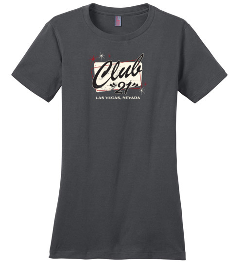 Club "21" Casino and Bar, Las Vegas, Ladies Cotton Tee