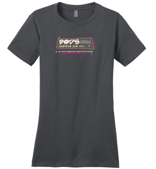 Pop's Philly Steaks, Las Vegas, Ladies Cotton Tee