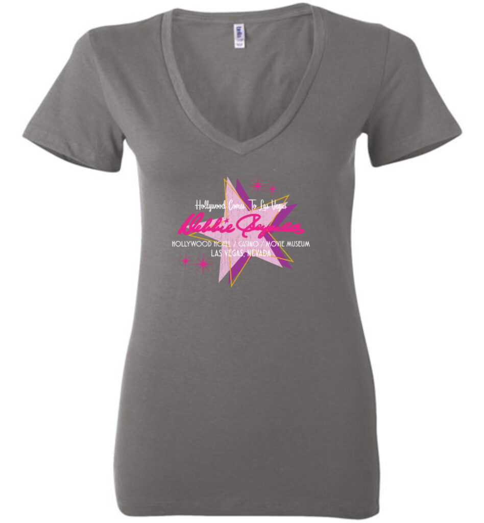 Debbie Reynolds Hotel and Casino, Las Vegas, Bella Ladies V-Neck Tee