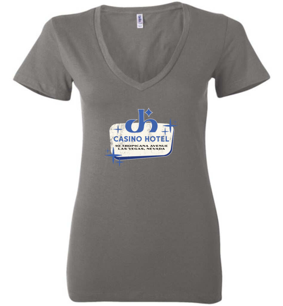 Casino Hotel Motor Lodge, Las Vegas, Bella Ladies V-Neck Tee