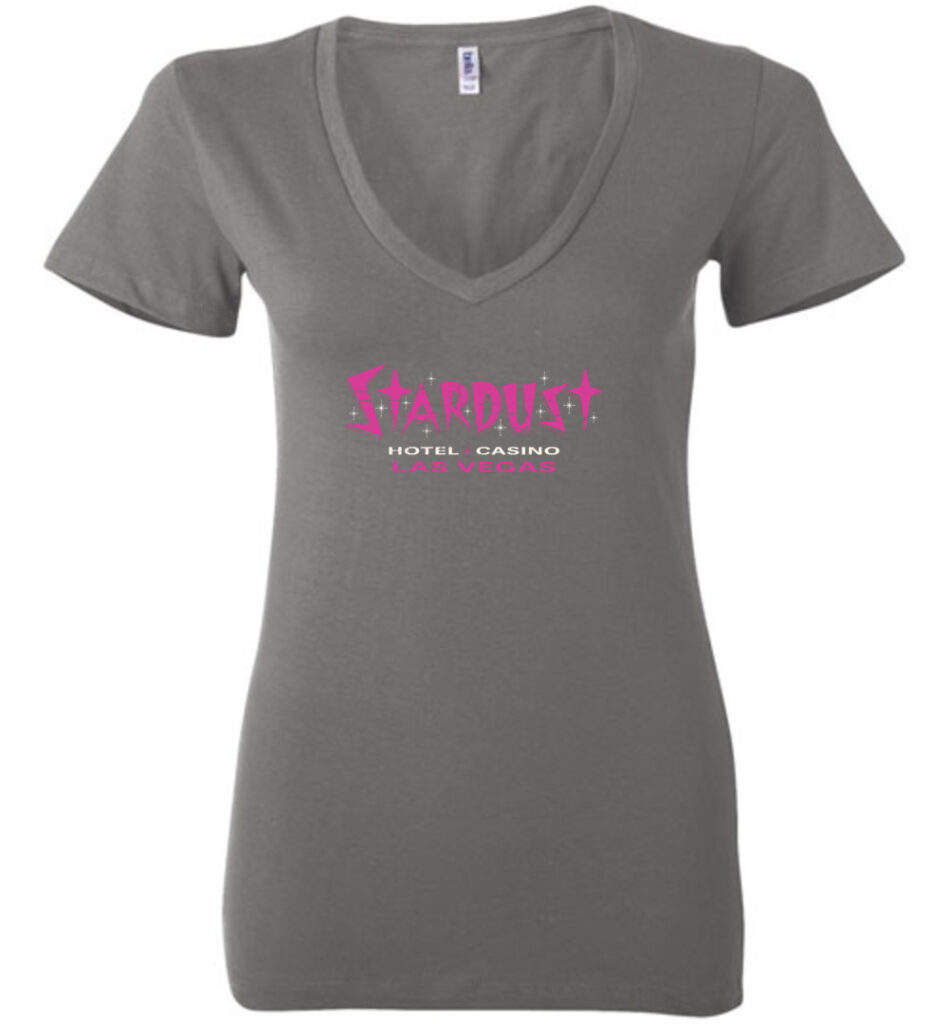 Stardust Hotel and Casino, Las Vegas, Version 8, Bella Ladies V-Neck Tee