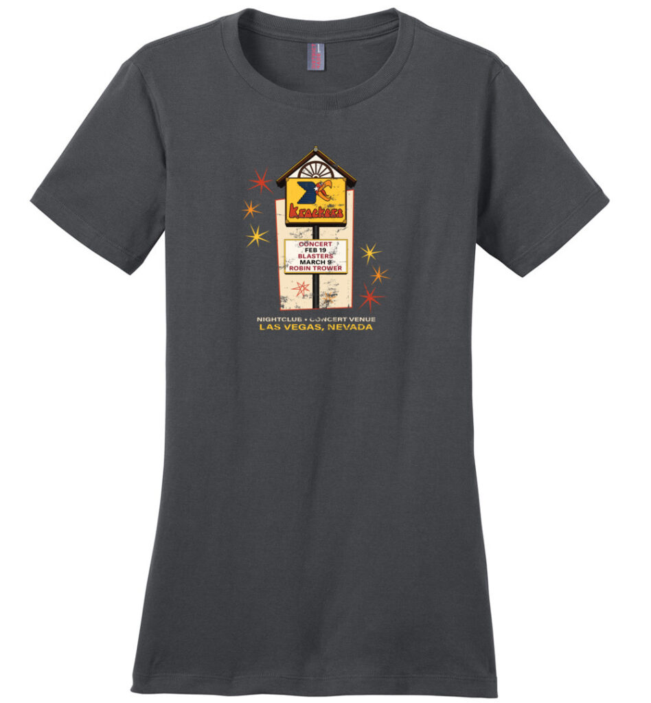Krackers Nightclub and Concert Venue, Las Vegas, Ladies Cotton Tee