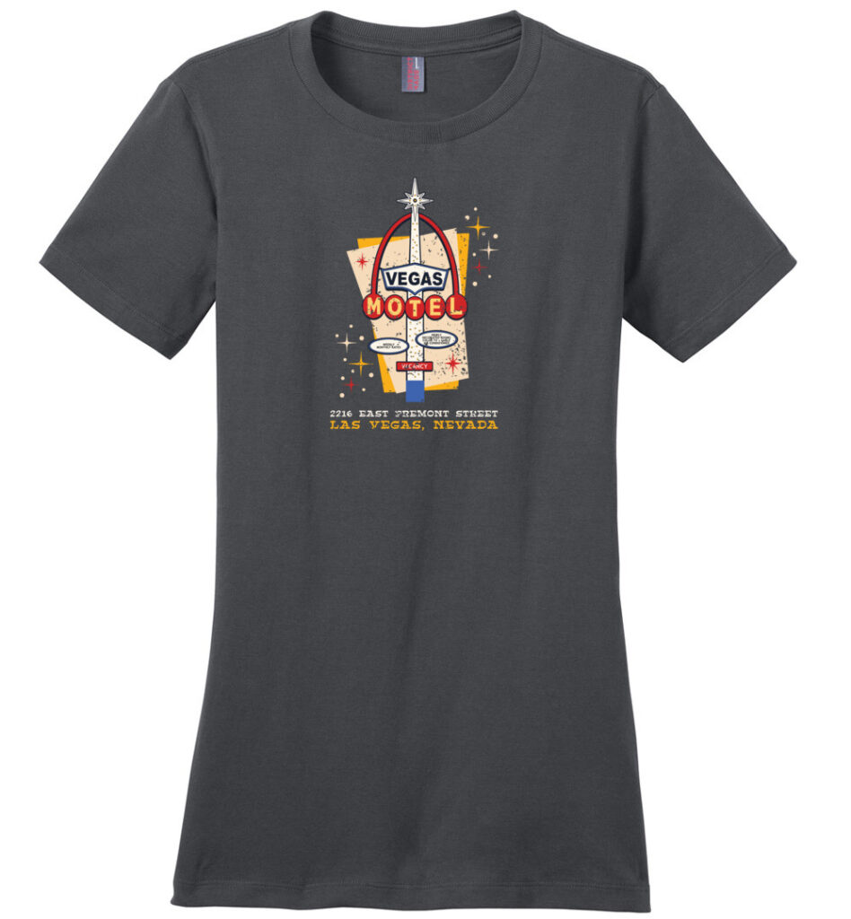 Vegas Motel, Las Vegas, Ladies Cotton Tee