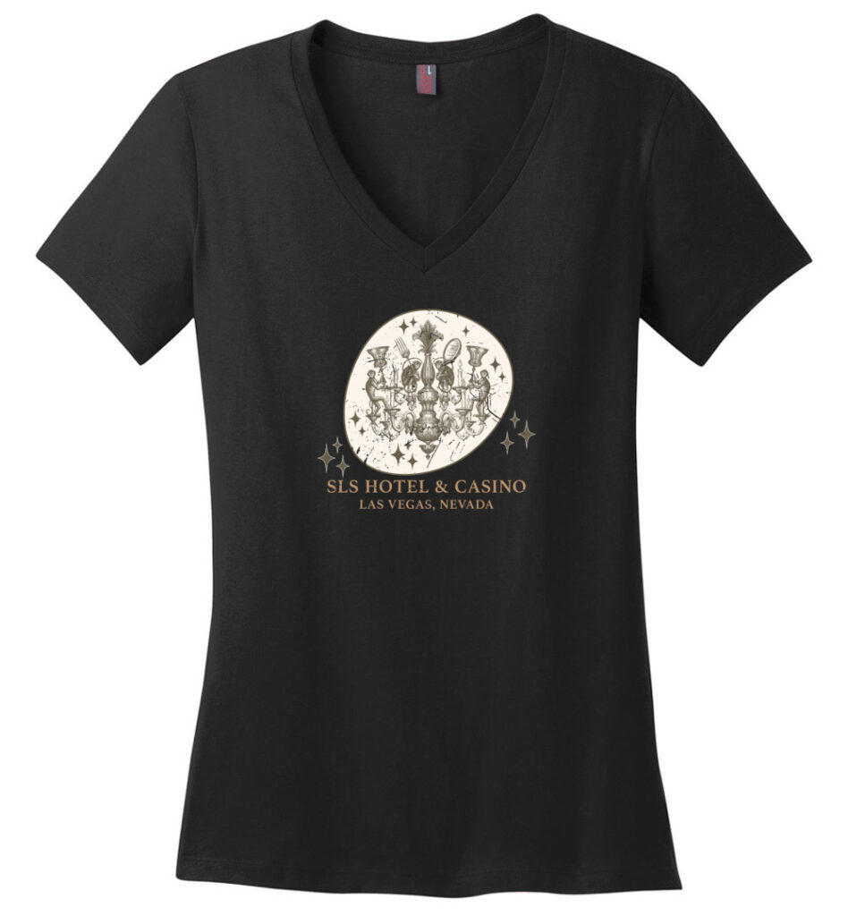 SLS Hotel and Casino, Las Vegas, Ladies V-Neck Tee