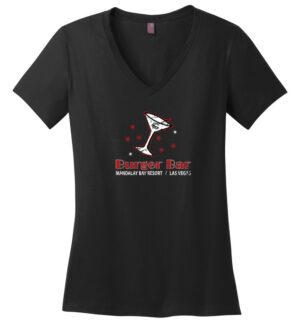 Burger Bar Restaurant, Las Vegas, Ladies V-Neck Tee