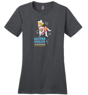 Glitter Gulch, Las Vegas, Version 2, Ladies Cotton Tee