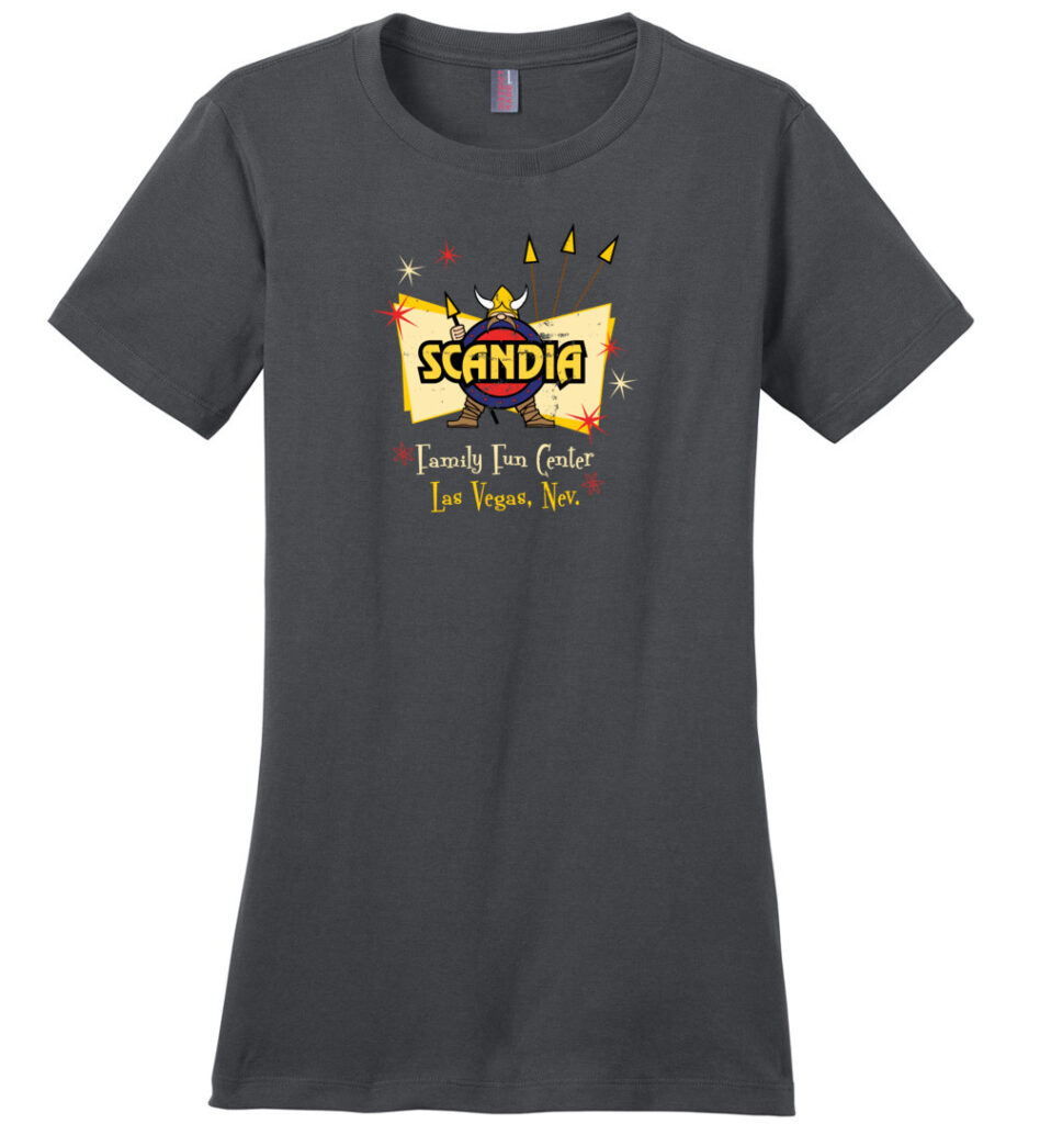Scandia Family Fun Center, Las Vegas, Ladies Cotton Tee